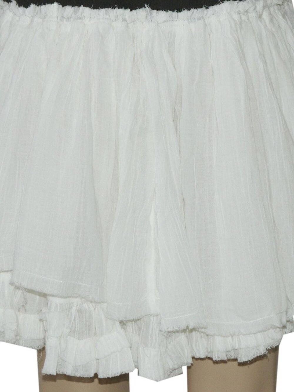 Free People Free-Est Pretty Please Mini Skirt White Drawstring XL - Picture 6 of 6